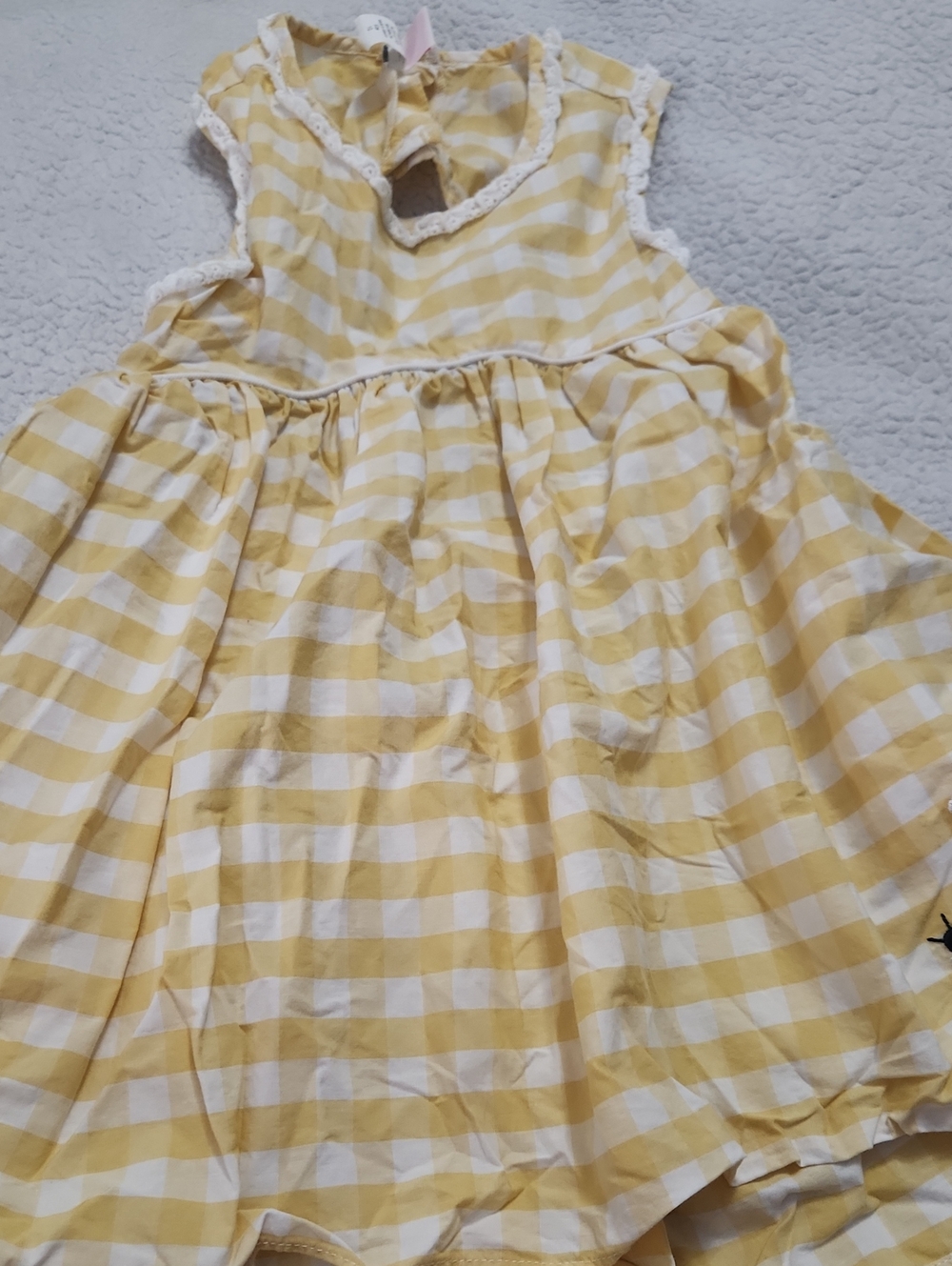 Ricrac & Ruffles plaid bumble bee shirt Size 10